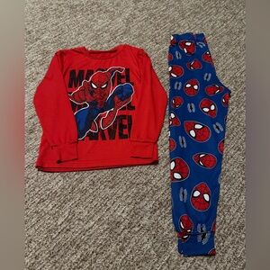 Marvel Spider-Man Kids Pajama Set - Red and Blue
